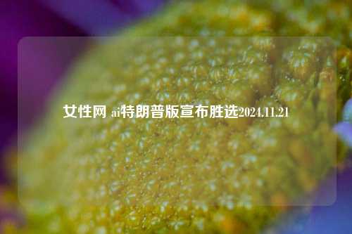 女性网 ai特朗普版宣布胜选2024.11.21