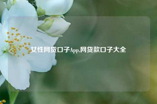 女性网贷口子App,网贷款口子大全