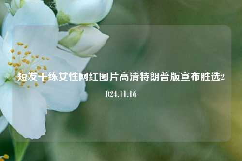 短发干练女性网红图片高清特朗普版宣布胜选2024.11.16