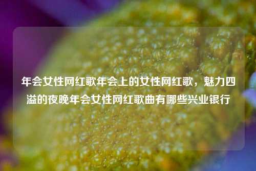 年会女性网红歌年会上的女性网红歌，魅力四溢的夜晚年会女性网红歌曲有哪些兴业银行