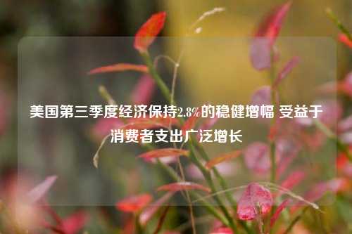 美国第三季度经济保持2.8%的稳健增幅 受益于消费者支出广泛增长