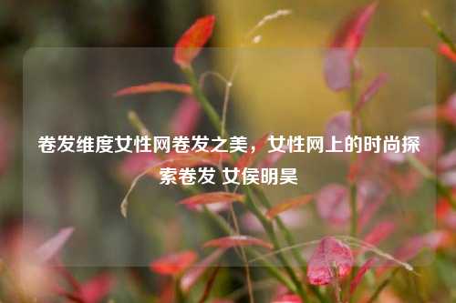 卷发维度女性网卷发之美，女性网上的时尚探索卷发 女侯明昊